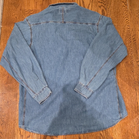 Wrangler® RIGGS Workwear® Denim Long-Sleeve Work Shirt - Picture 8 of 8